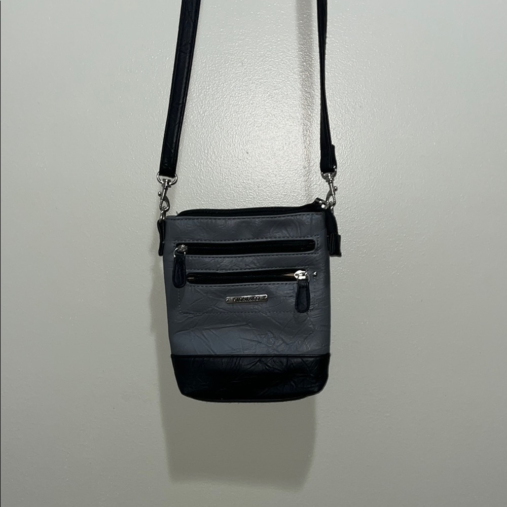 Black and Gray Crossbody Bag